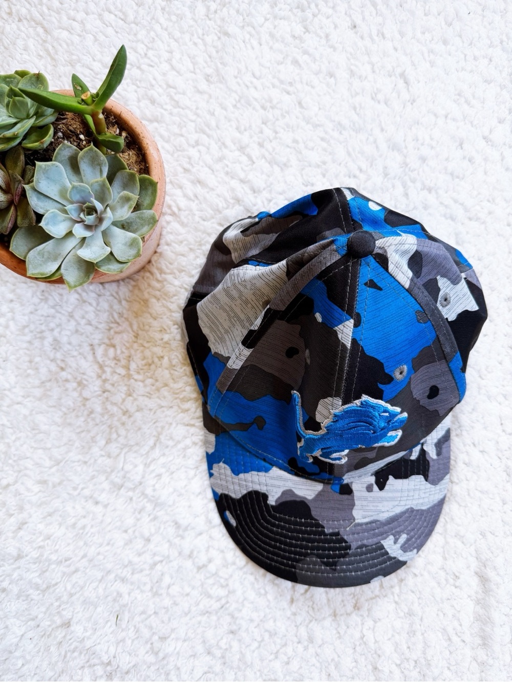 Adjustable camo Lions hat